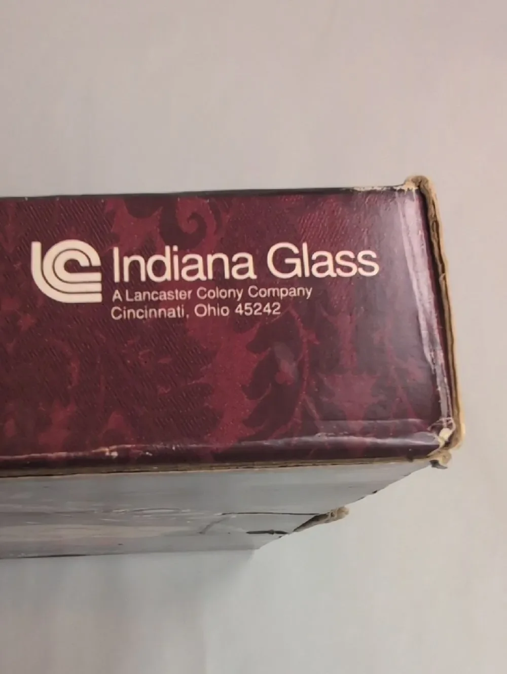 Indiana Glass Five Part Relish Glass Serving Tray Vintage Original Box